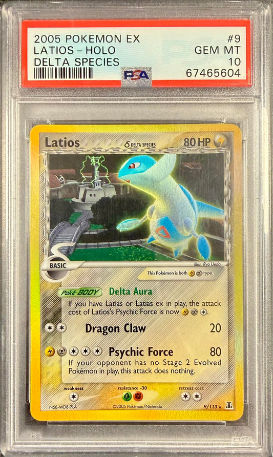 PSA 10 Latios #9 Holo Delta Species