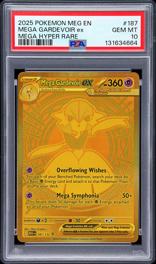 PSA 10 Mega Gardevoir ex #187 Mega Evolution