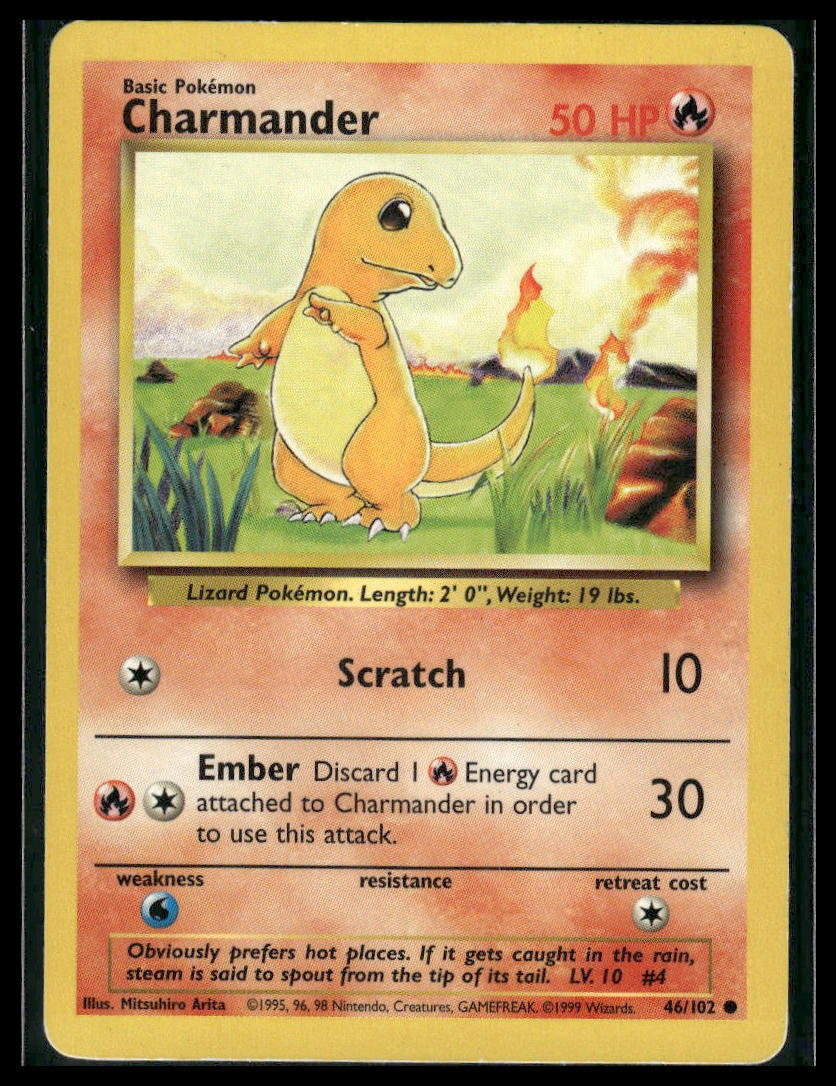 Charmander #046/102 Base Set MP