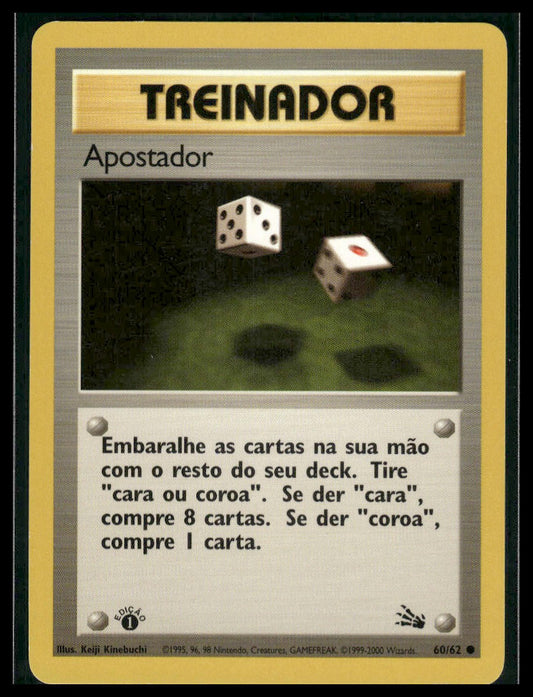 Apostador (Gambler) #60/62 PORTUGUESE 1st Edition Fossil LP