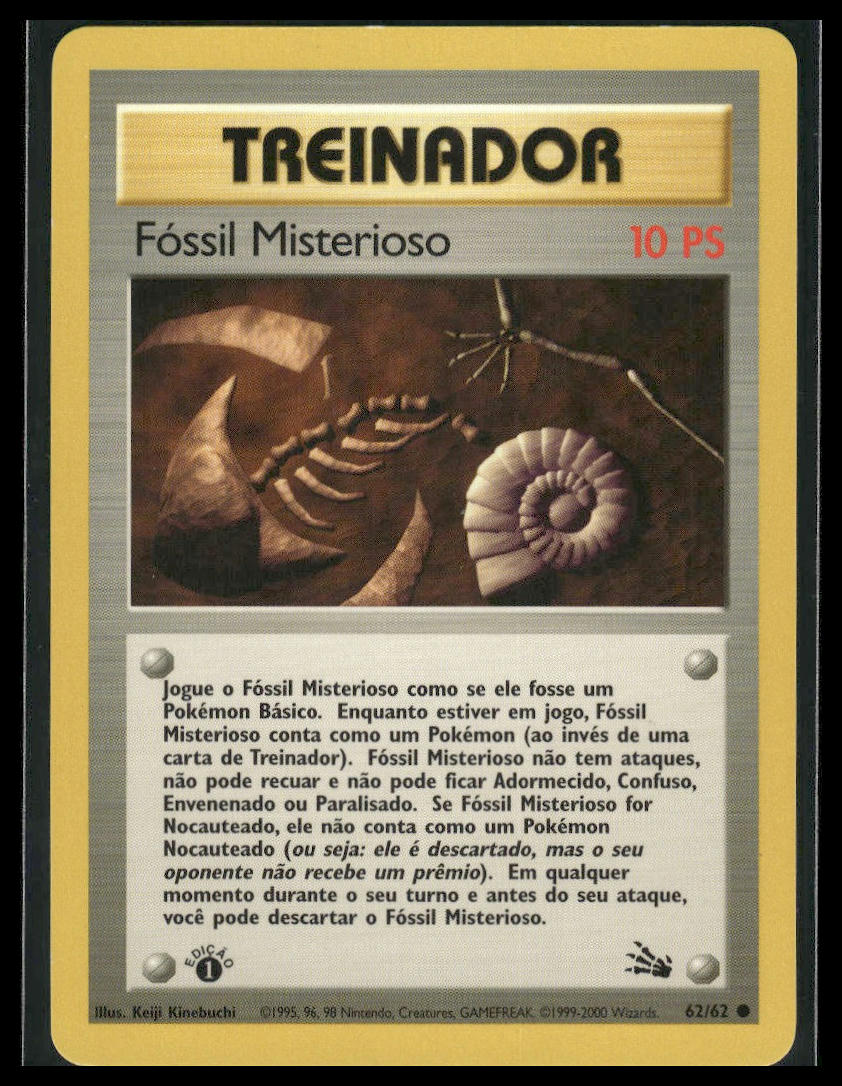 Fossil Misterioso #62/62 PORTUGUESE 1st Edition Fossil LP