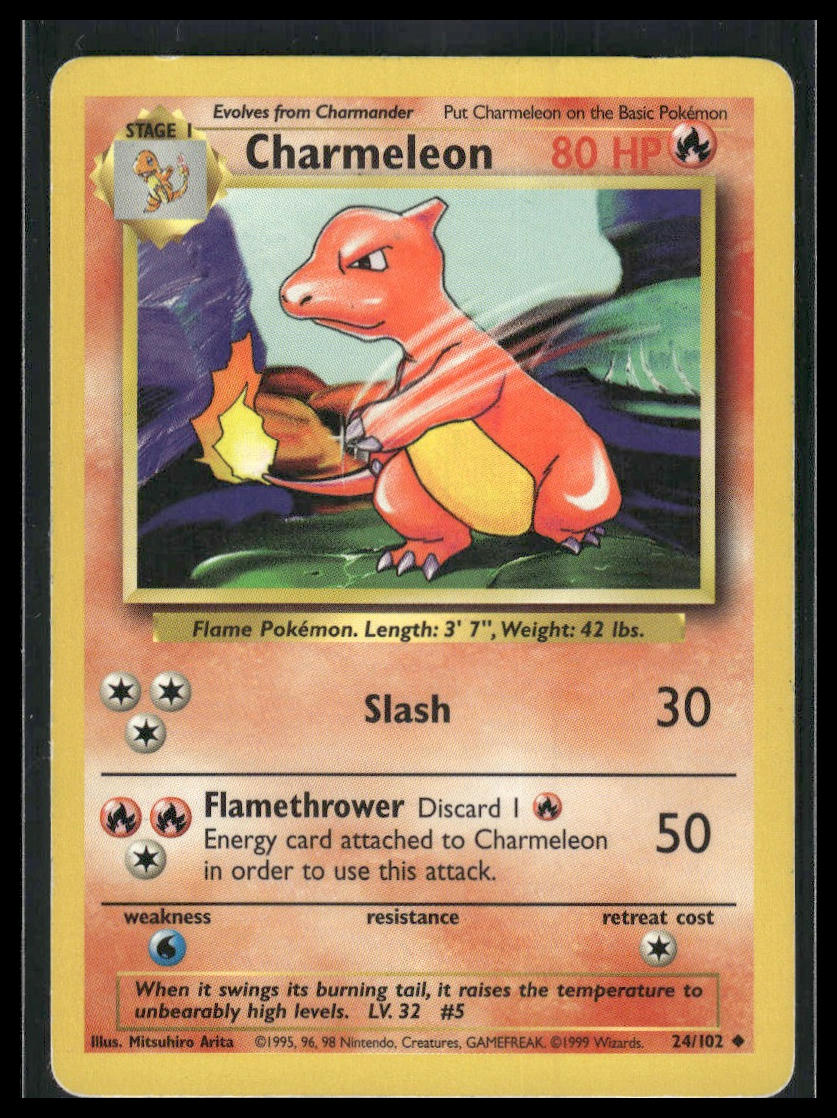 Charmeleon #024/102 Base Set MP