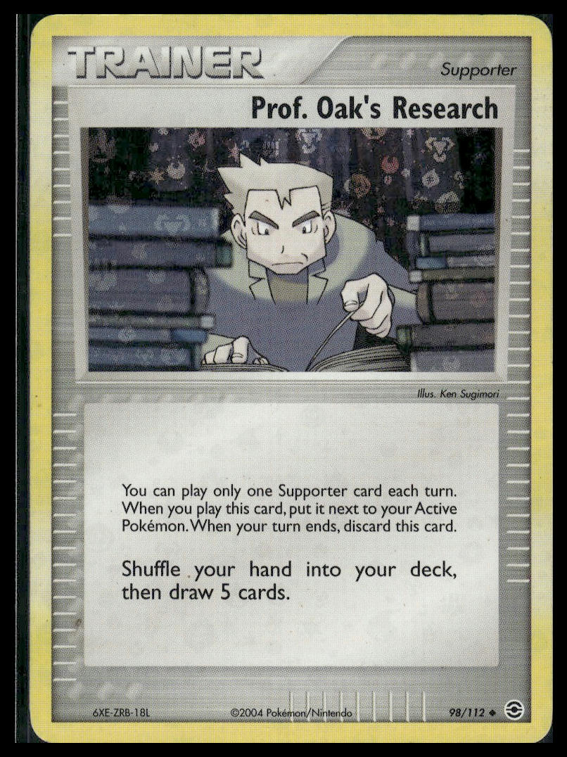 Prof. Oak's Research #98/112 Reverse Holo FireRed & LeafGreen MP