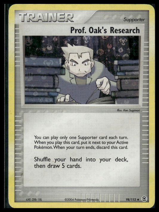 Prof. Oak's Research #98/112 Reverse Holo FireRed & LeafGreen MP
