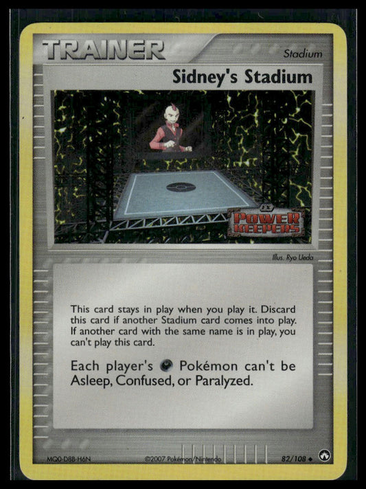 Sidney's Stadium #82/108 STAMPED Reverse Holo Power Keepers MP