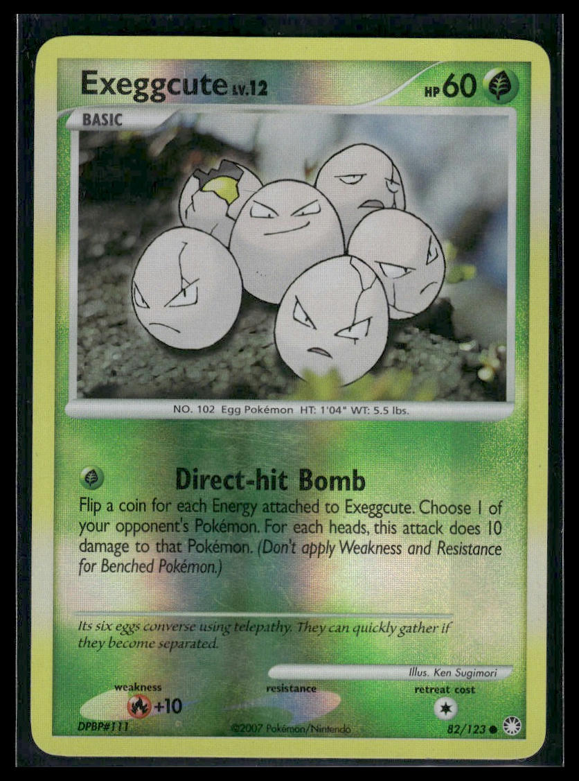 Exeggcute #82/123 Reverse Holo Mysterious Treasures LP
