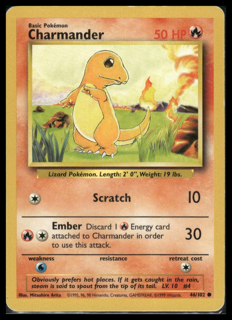 Charmander #046/102 Base Set LP