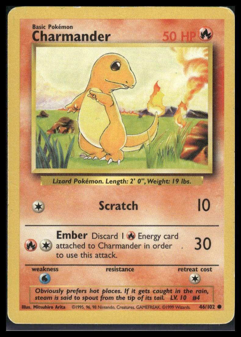 Charmander #046/102 Base Set LP