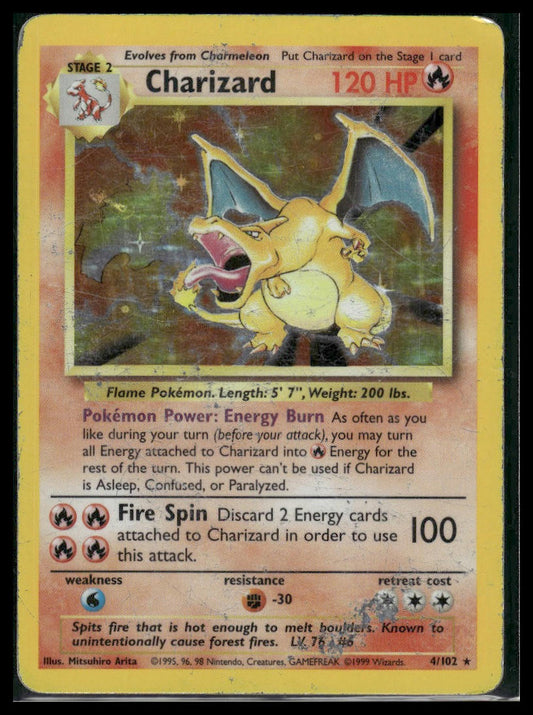 Charizard #004/102 Base Set HP