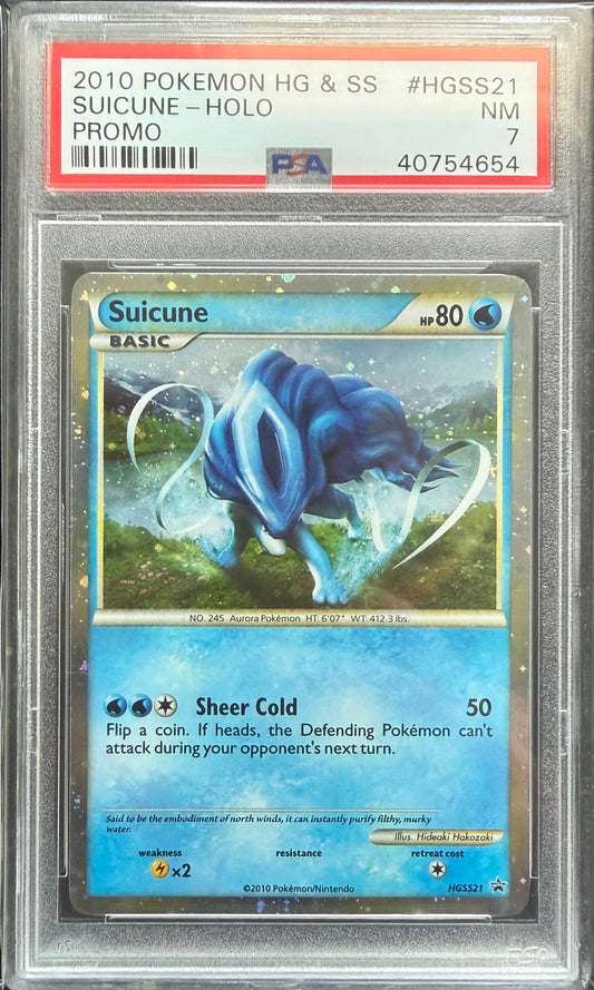 PSA 7 Suicune #HGSS21 Heartgold & Soulsilver Promo