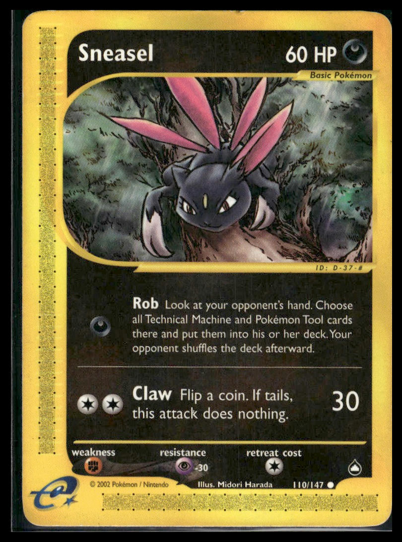 Sneasel #110/147 Aquapolis LP
