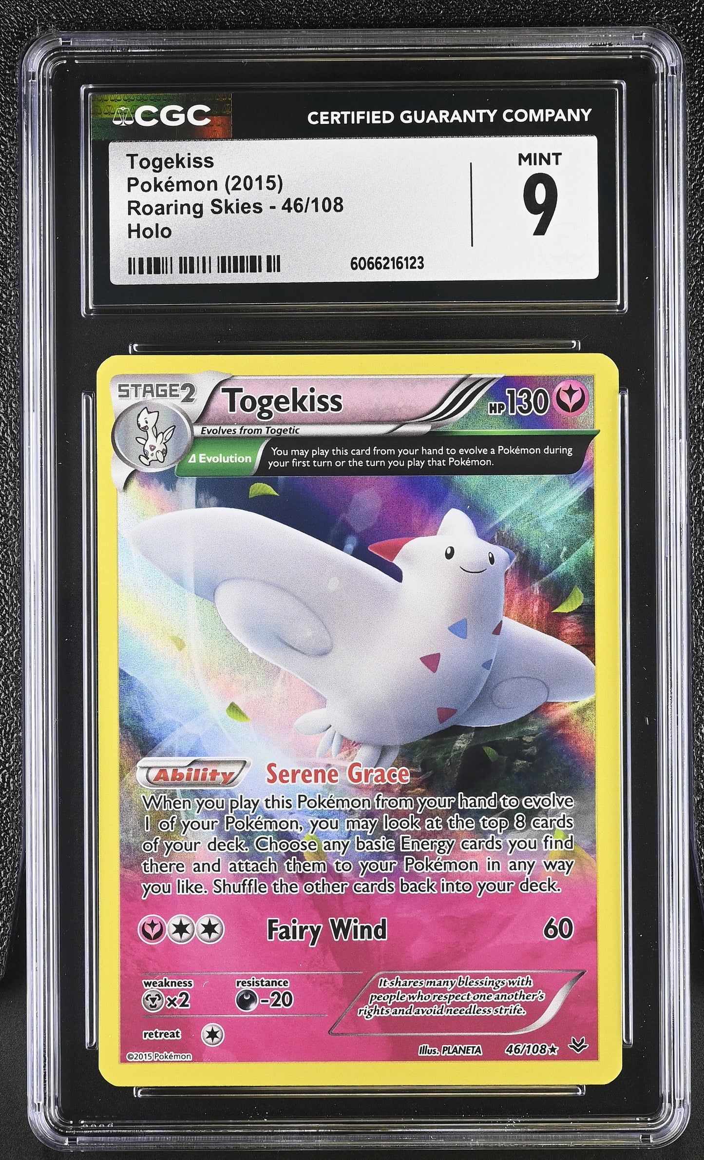CGC 9 Togekiss #46/108 Reverse Holo Roaring Skies