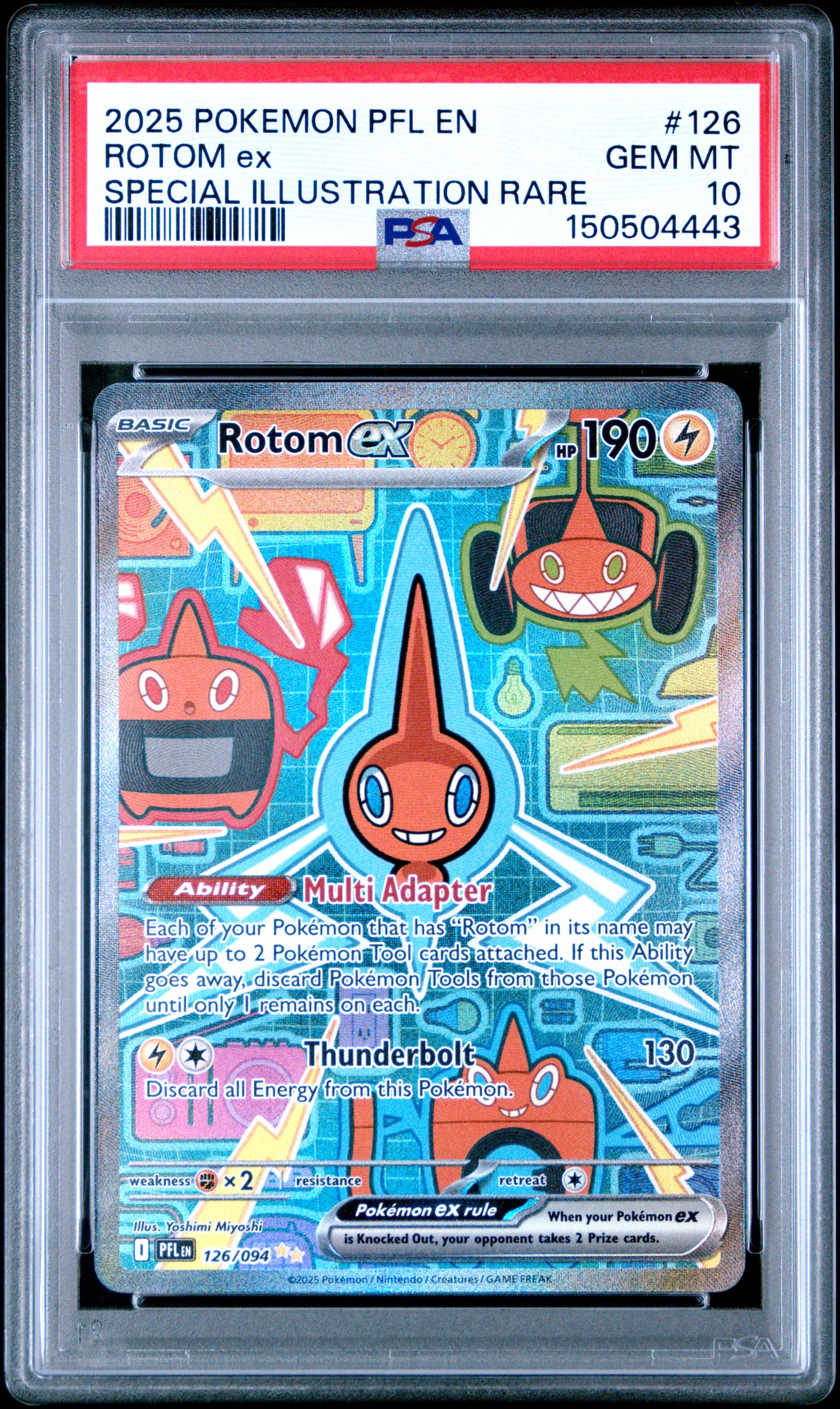 PSA 10 Rotom ex #126 Phantasmal Flames