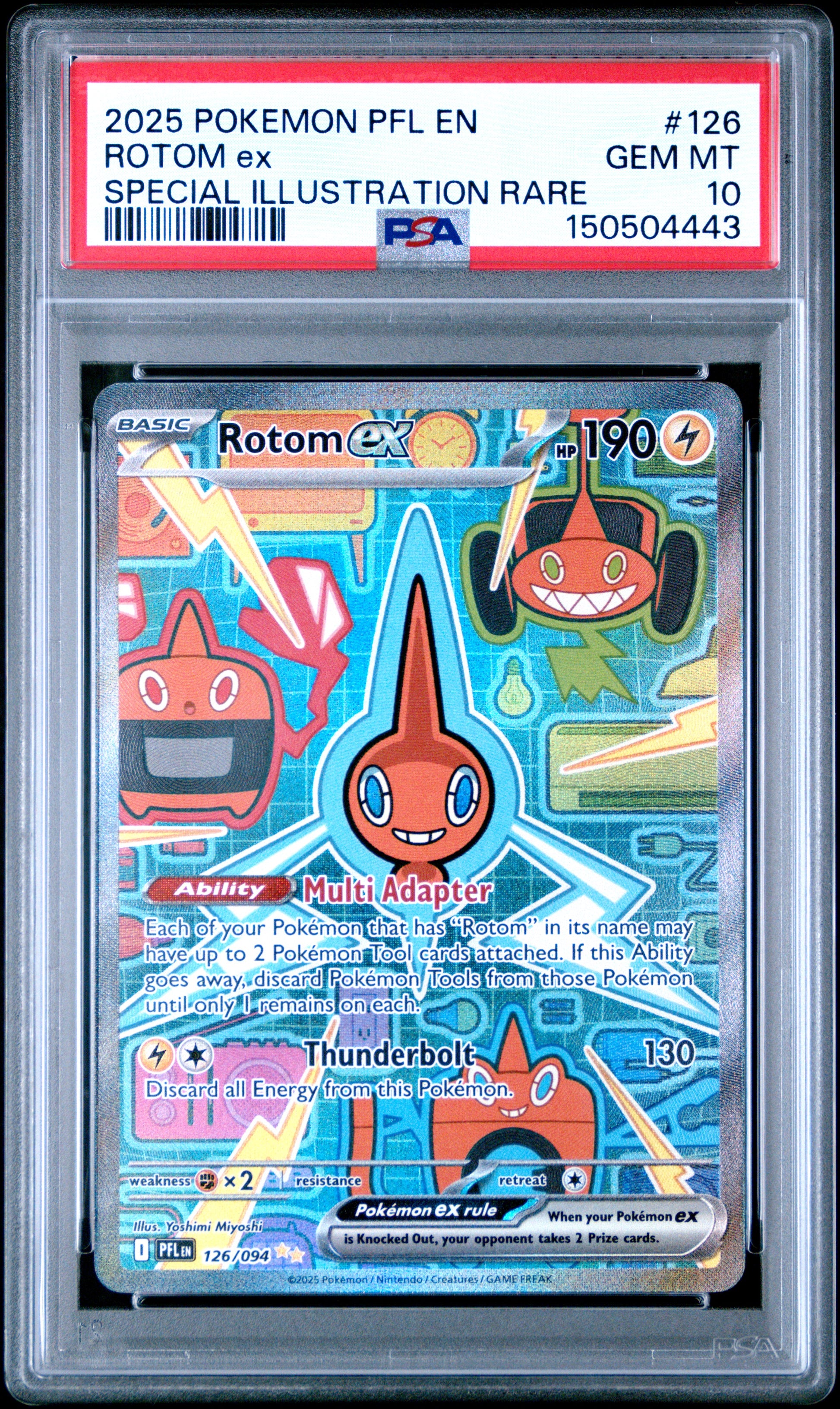 PSA 10 Rotom ex #126 Phantasmal Flames