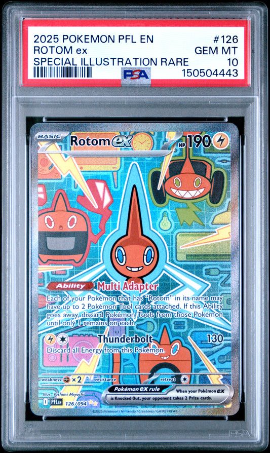 PSA 10 Rotom ex #126 Phantasmal Flames