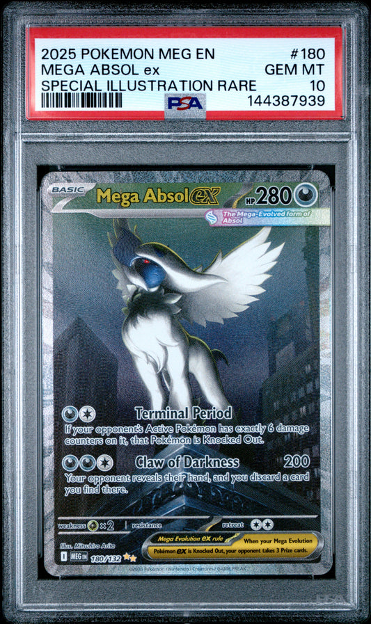 PSA 10 Mega Absol ex #180 Mega Evolution