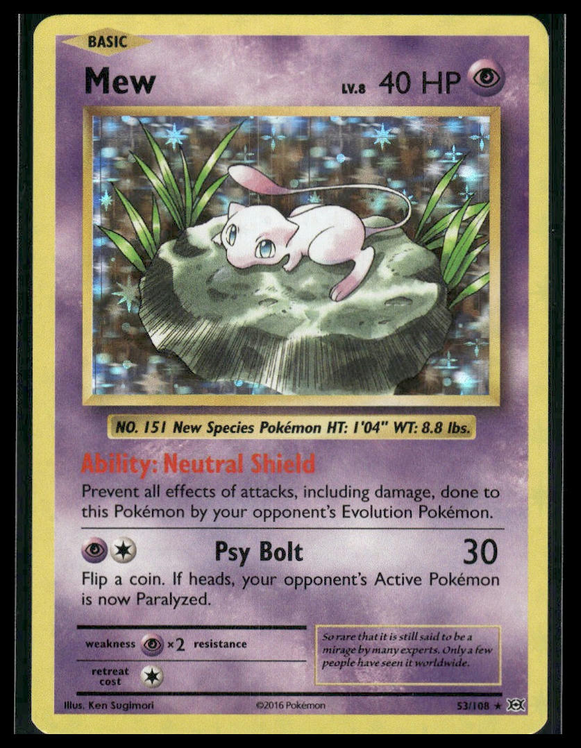 Mew #53/108 XY - Evolutions LP