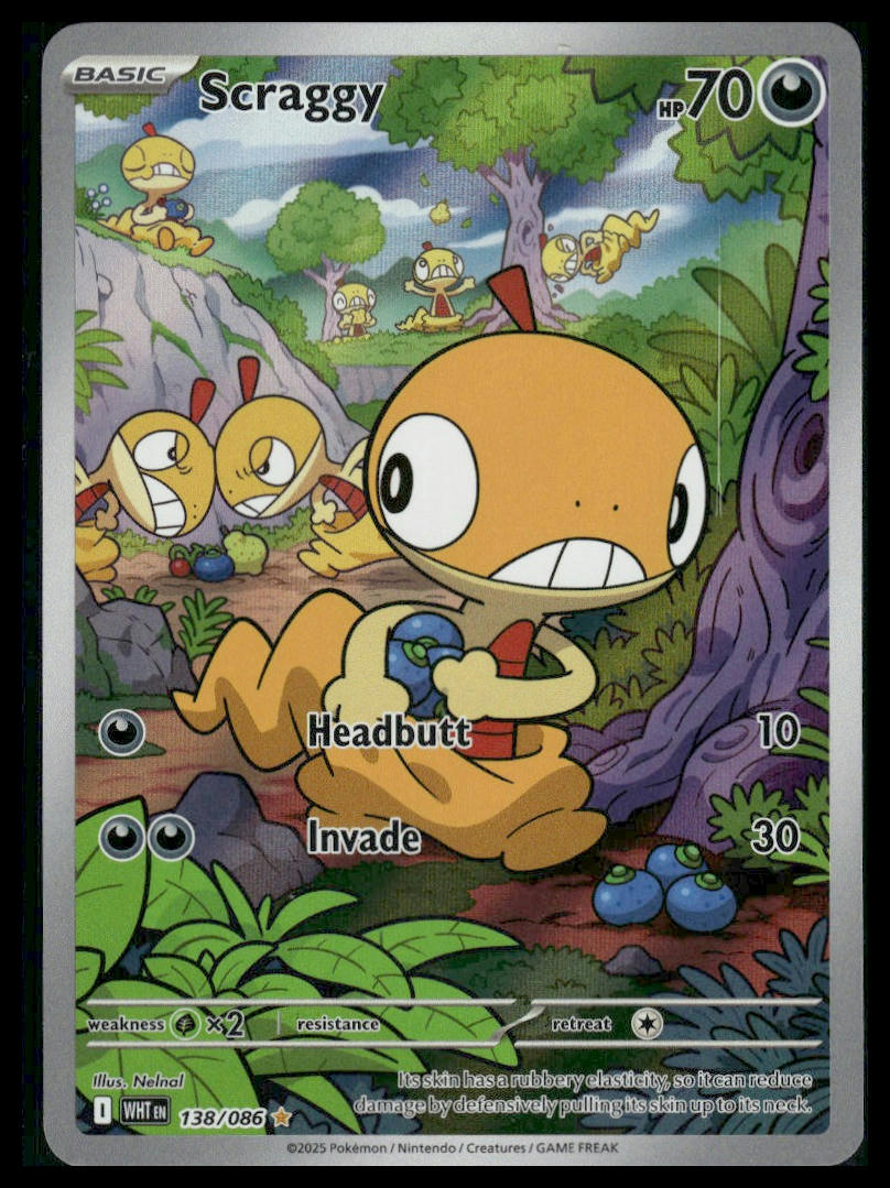 Scraggy #138/086 White Flare VLP