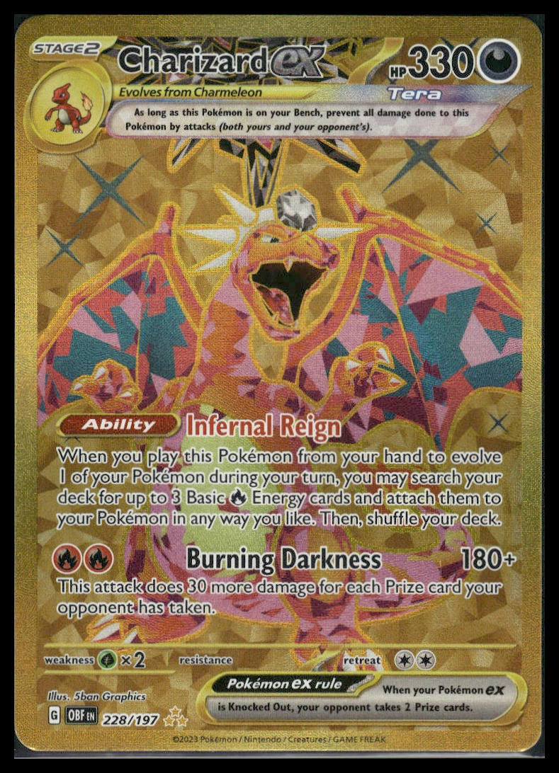 Charizard ex #228/197 Obsidian Flames LP