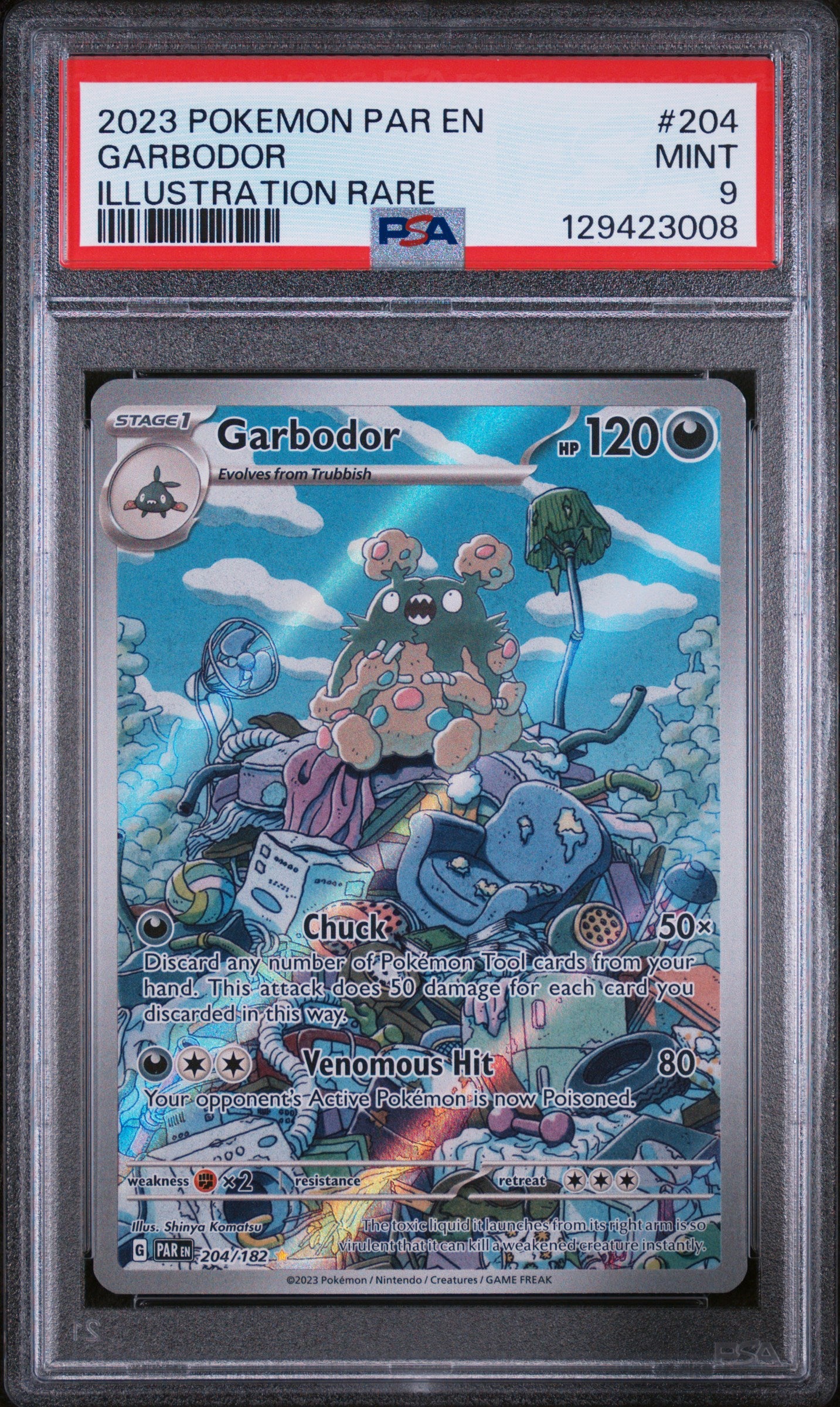 PSA 9 Garbodor #204 Paradox Rift