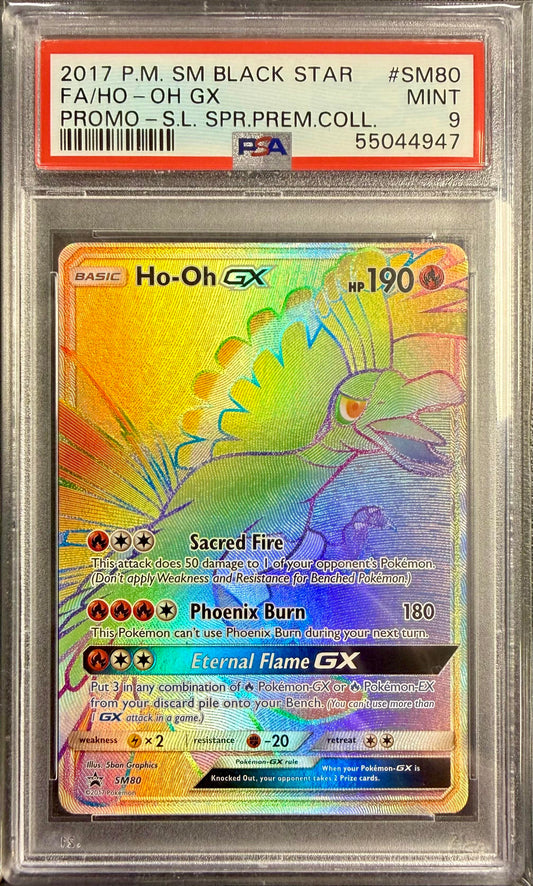 PSA 9 Ho-Oh GX #SM80 Sun & Moon Promo