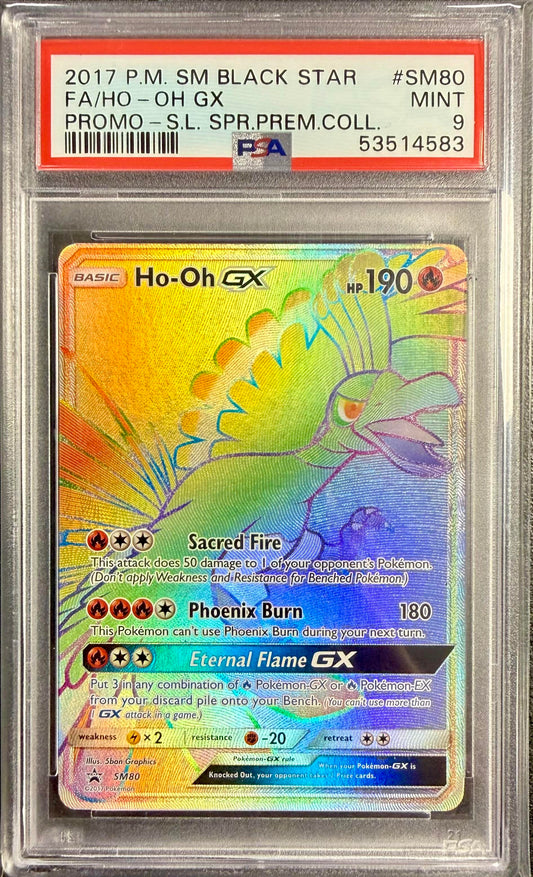 PSA 9 Ho-Oh GX #SM80 Sun & Moon Promo