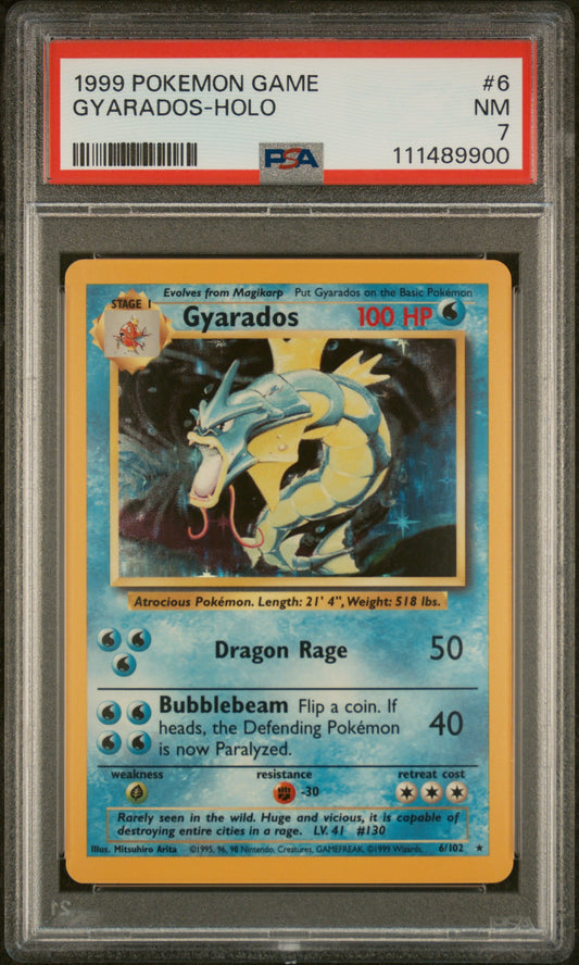 PSA 7 Gyarados #6 Base Set