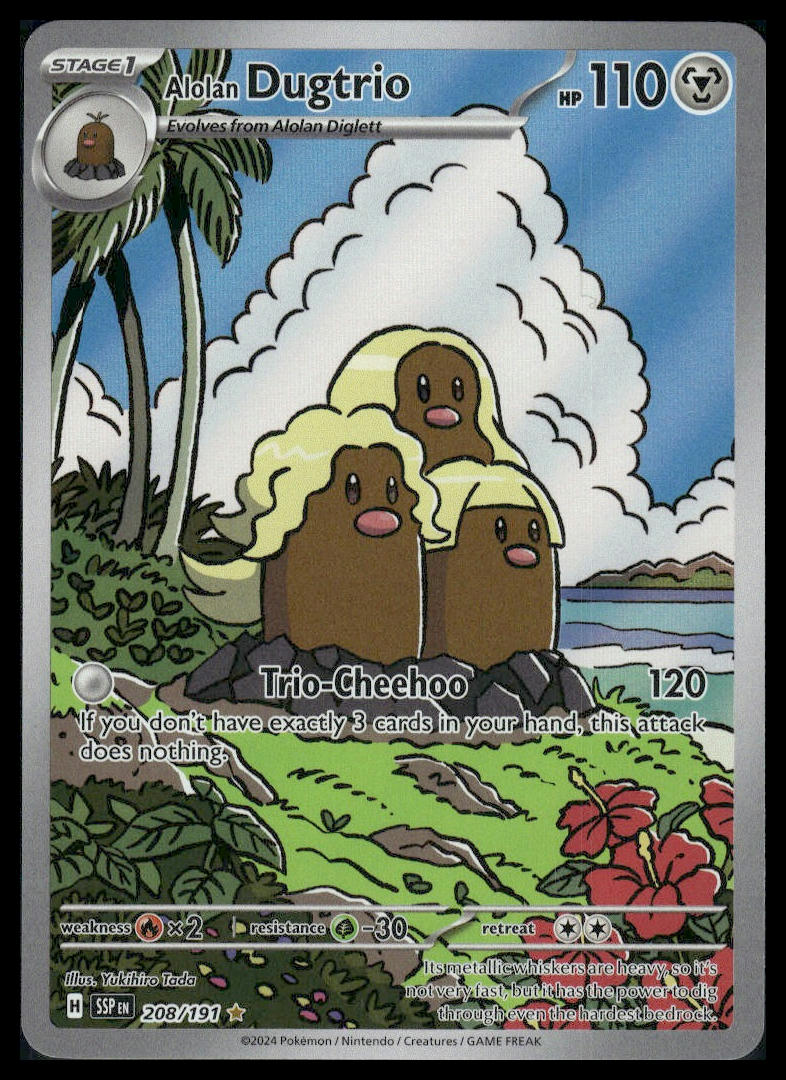 Alolan Dugtrio #208/191 Surging Sparks LP