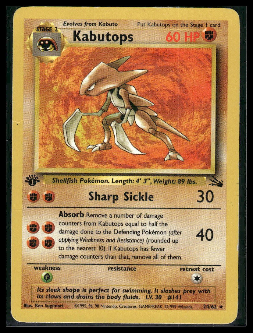 Kabutops #24/62 Fossil MP