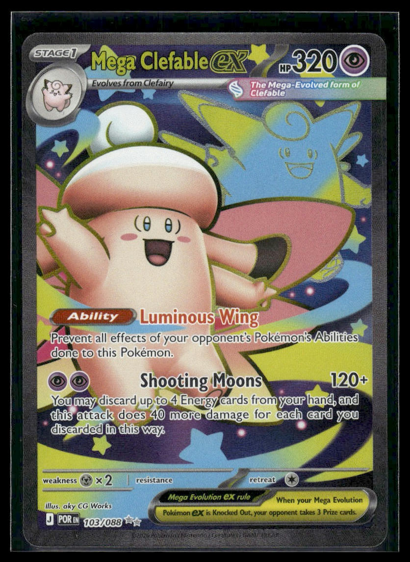 Mega Clefable ex #103/088 Perfect Order NM