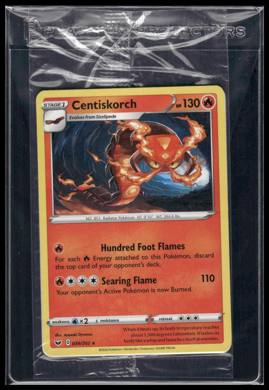 Centiskorch #039/202 GameStop Promo SEALED Sword & Shield NM