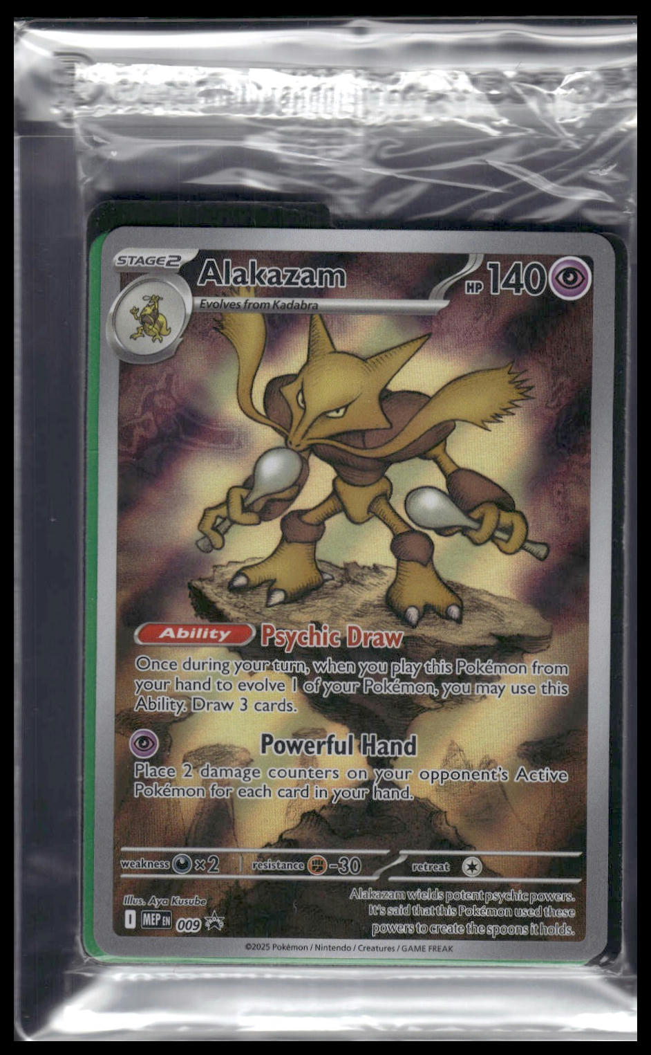 Alakazam #009 SEALED Mega Evolution Promo NM