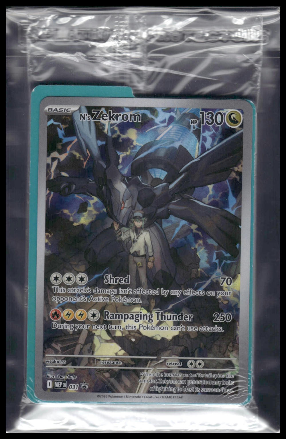N's Zekrom #031 SEALED Mega Evolution Promo NM