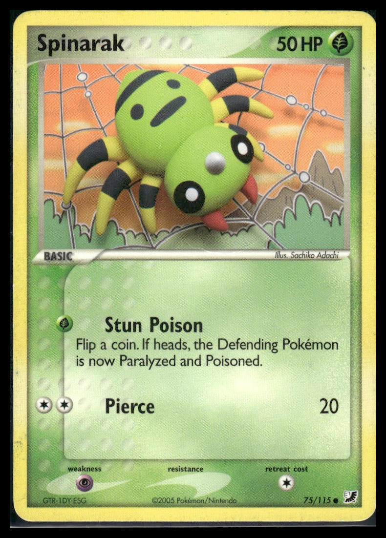 Spinarak #75/115 Unseen Forces MP