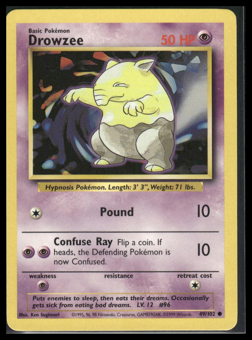Drowzee #049/102 Base Set LP