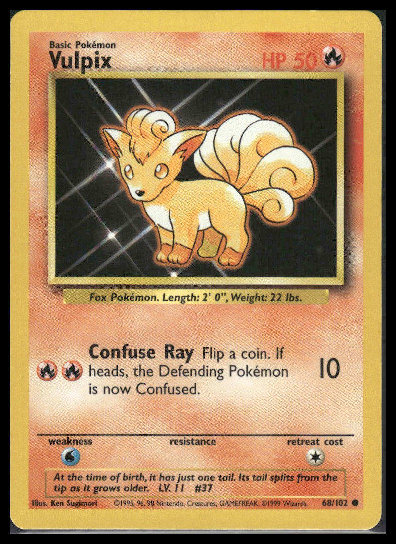 Vulpix #068/102 Base Set LP