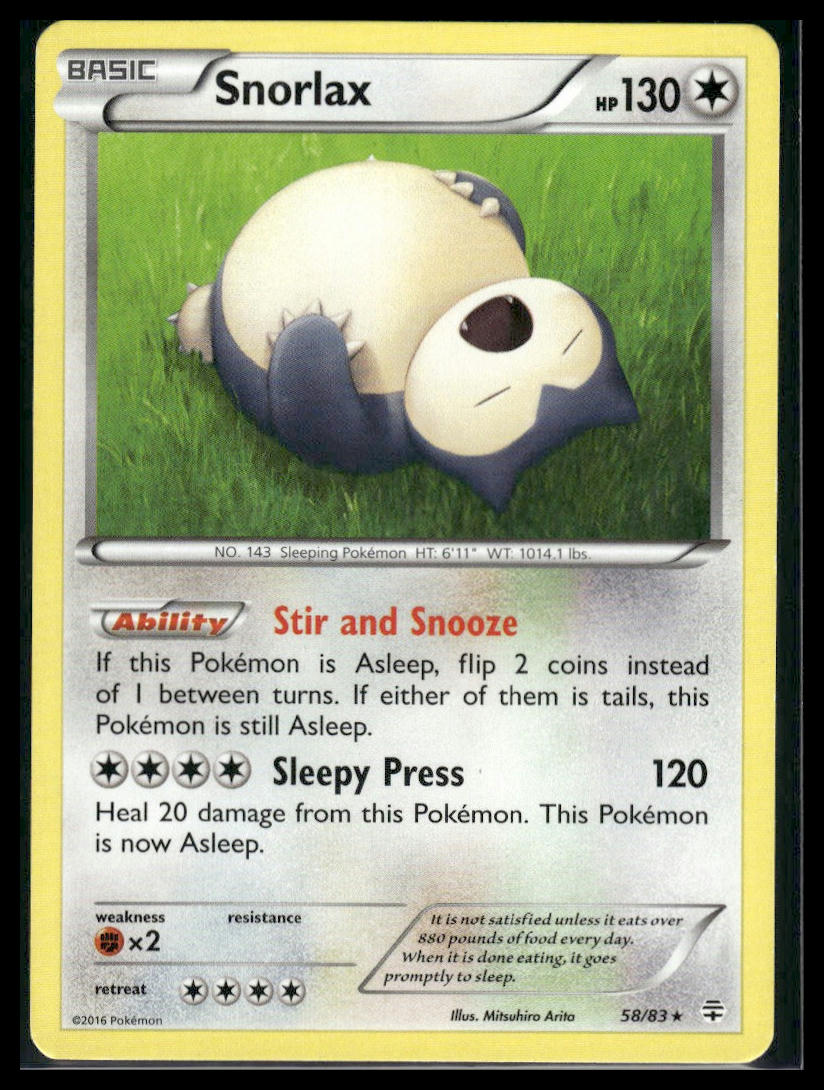 Snorlax #80/106 Flashfire LP