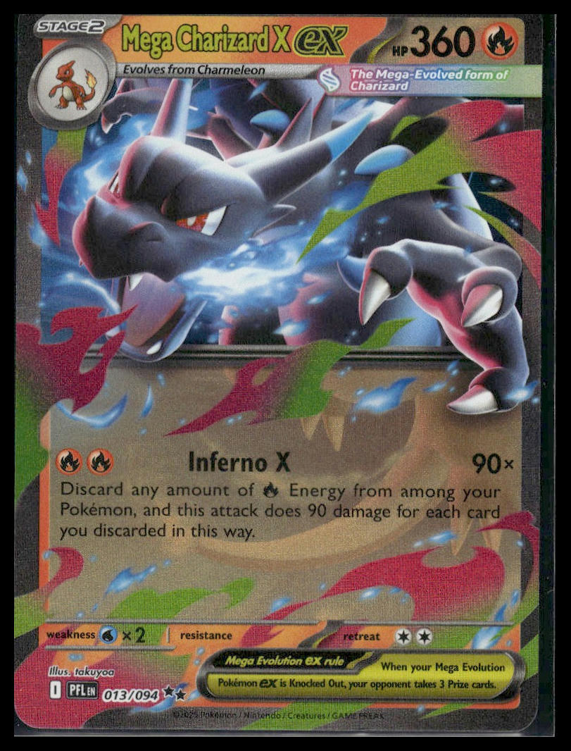 Mega Charizard X ex #013/094 Phantasmal Flames VLP