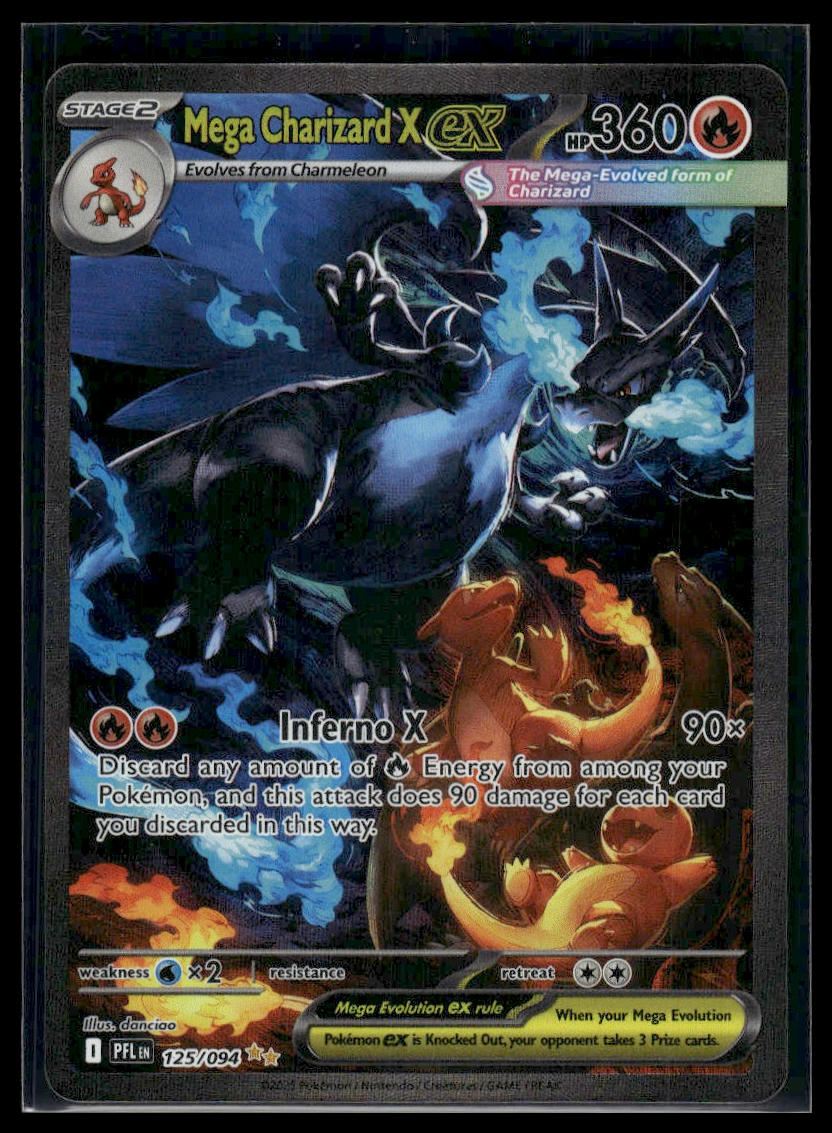 Mega Charizard X ex #125/094 Phantasmal Flames VLP