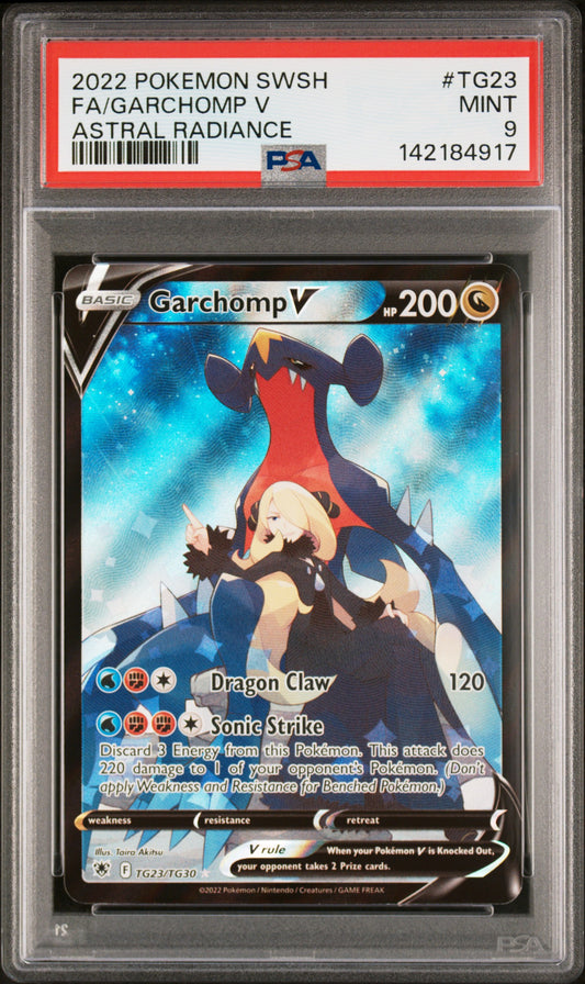 PSA 9 Garchomp V #TG23 Astral Radiance