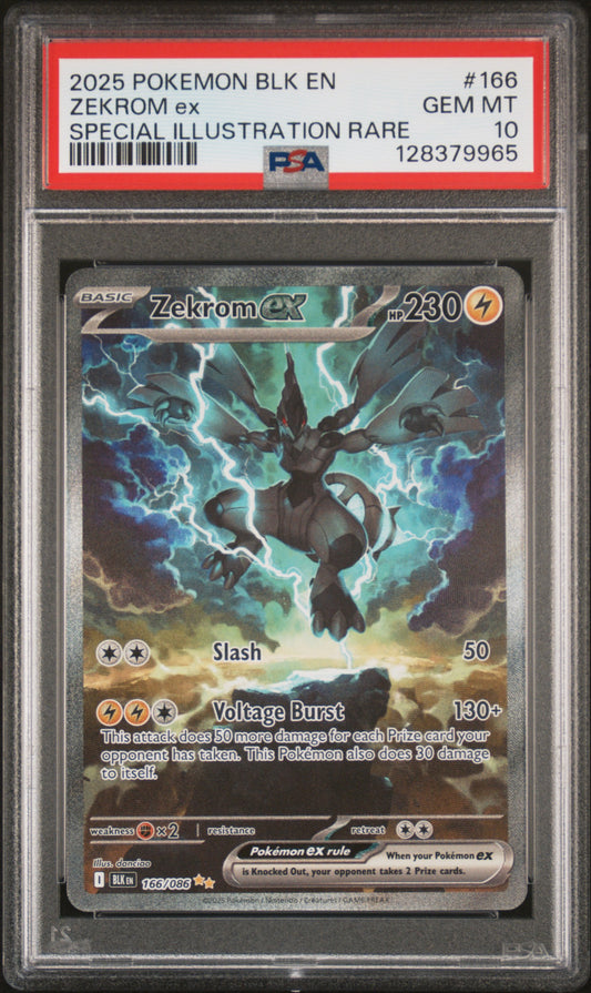 PSA 10 Zekrom ex #166 Black Bolt