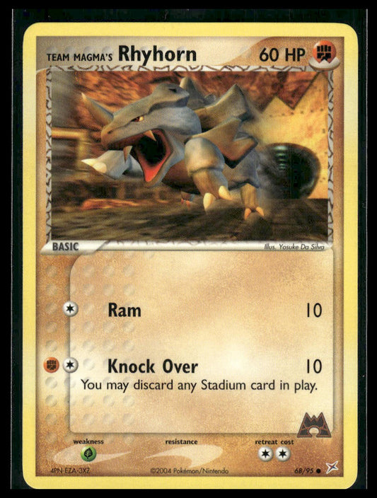 Team Magma's Rhyhorn #68/95 Team Magma vs Team Aqua LP