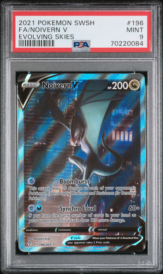 PSA 9 Noivern V #196 Evolving Skies