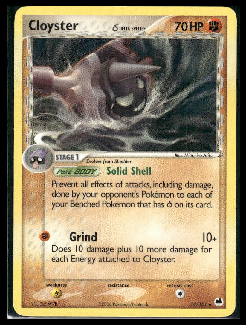 Cloyster (Delta Species) #14/101 Dragon Frontiers LP