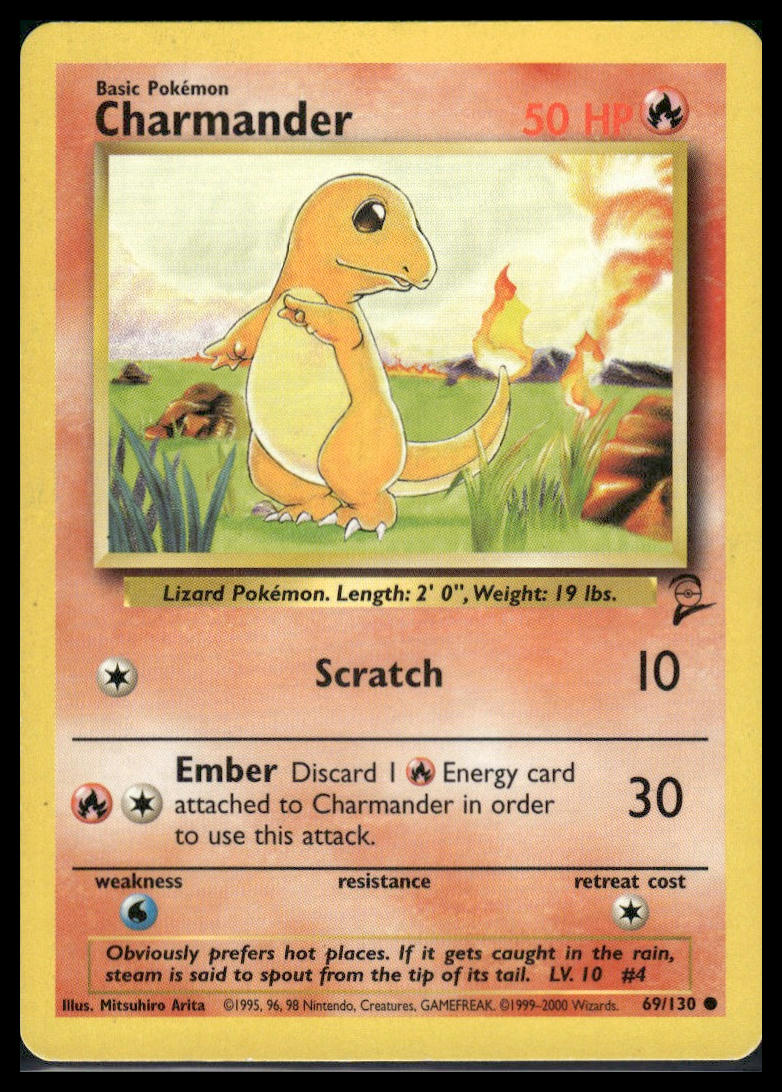 Charmander #069/130 Base Set 2 LP