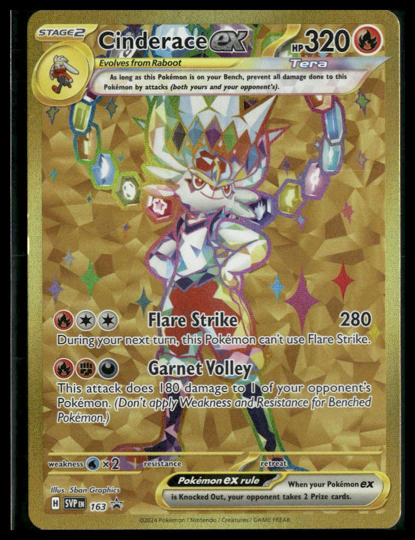 Cinderace ex #163 Scarlet & Violet Promo Cards VLP