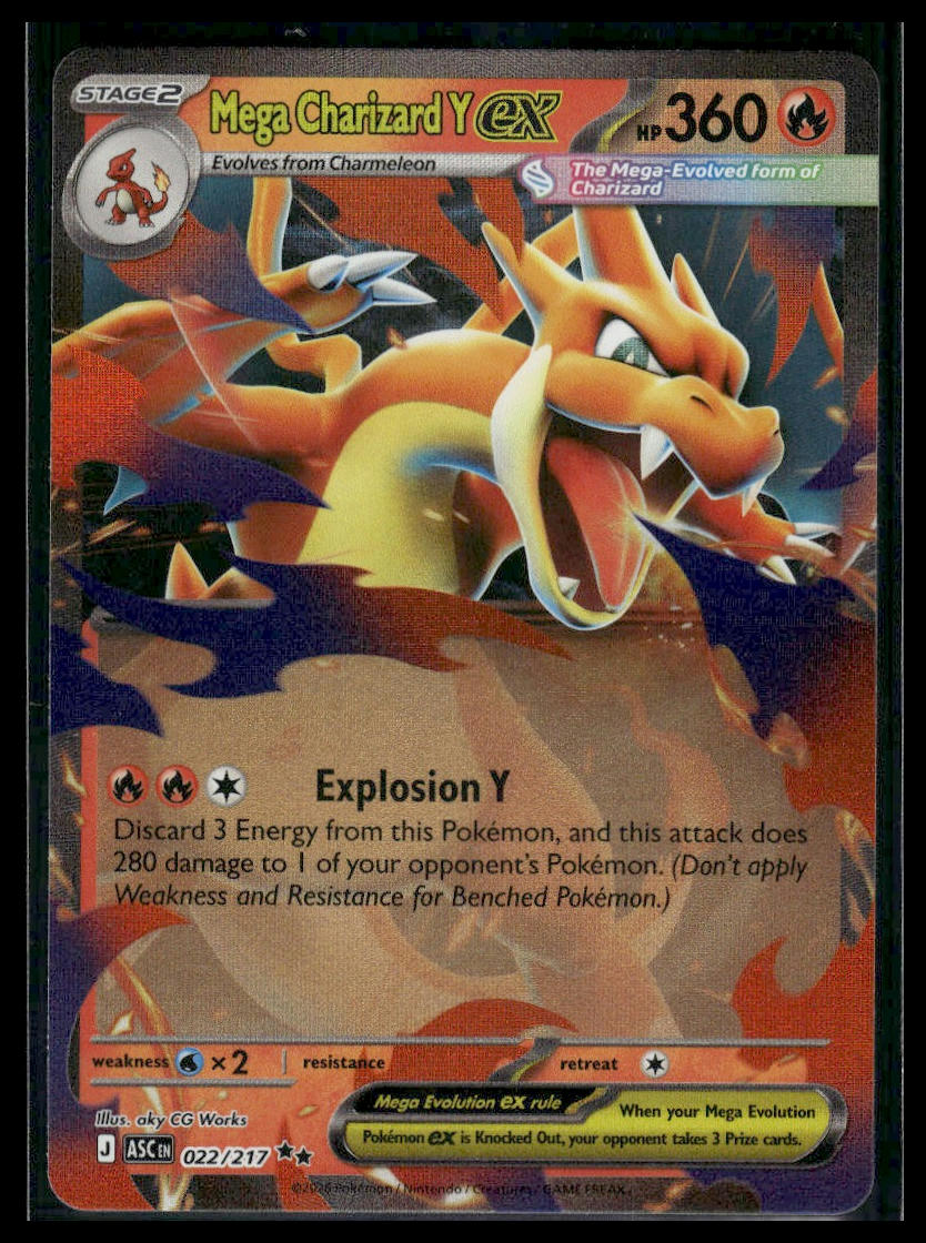 Mega Charizard Y ex #022/217 Ascended Heroes VLP