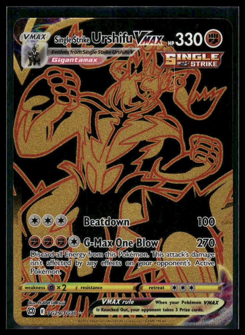 Single Strike Urshifu VMAX #TG29/TG30 Brilliant Stars Trainer Gallery LP
