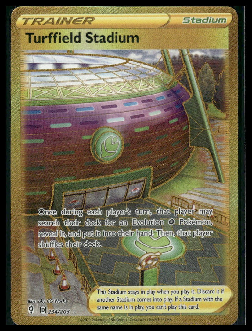 Turffield Stadium (Secret) #234/203 Evolving Skies NM
