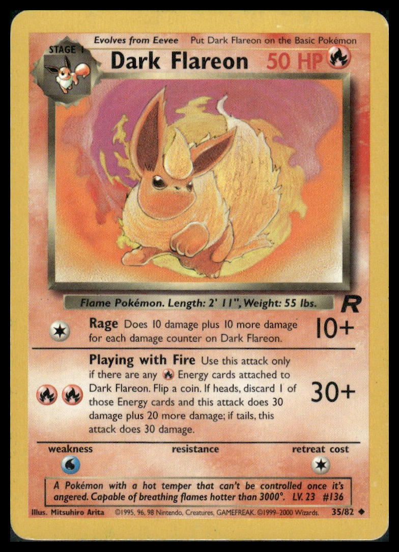 Dark Flareon #35/82 Team Rocket MP